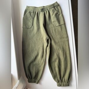 Vignette sweater knit jogger pants